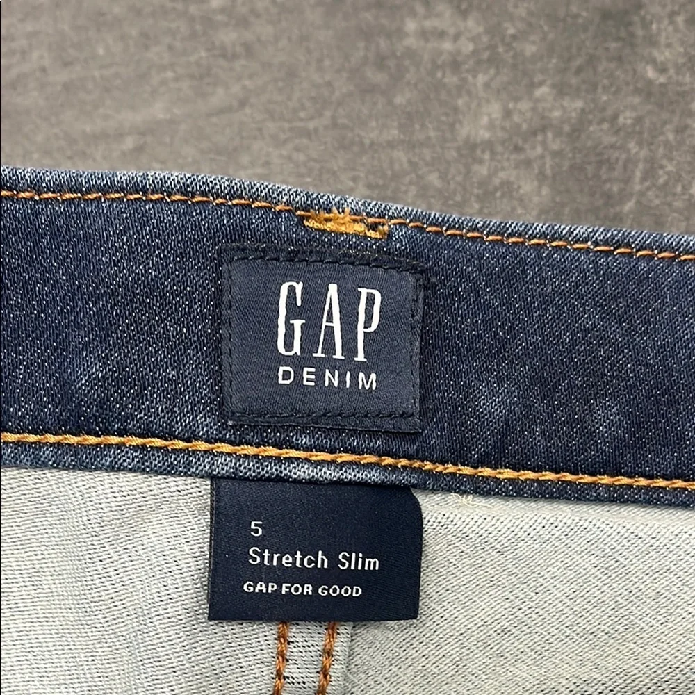 GAP Kids Dark Blue stretch slim jeans size 5